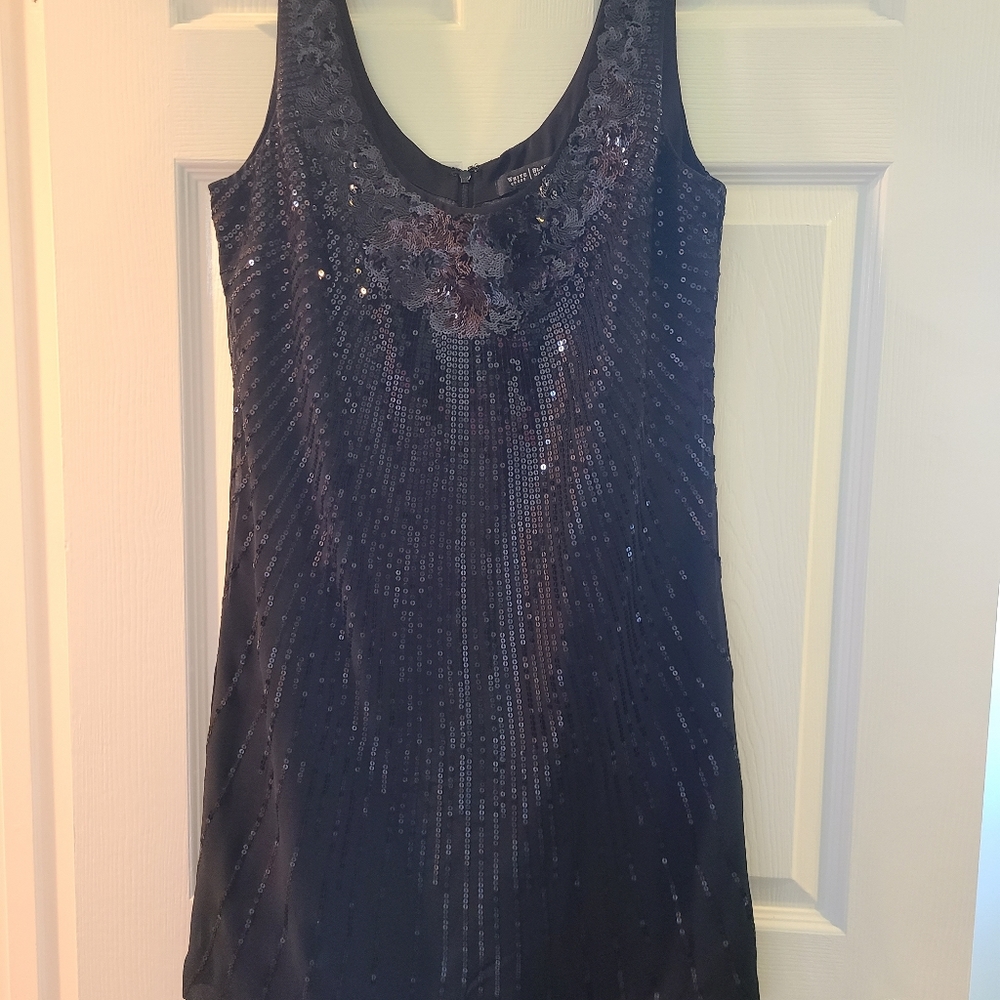 Black sequin dress